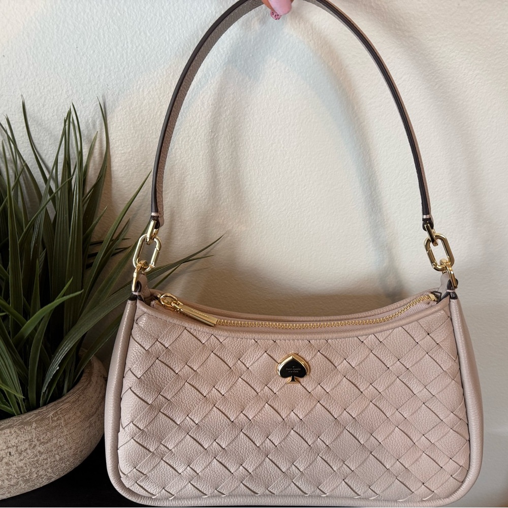 Brand new! Woven Kate Spade Kayla convertible shoulder bag